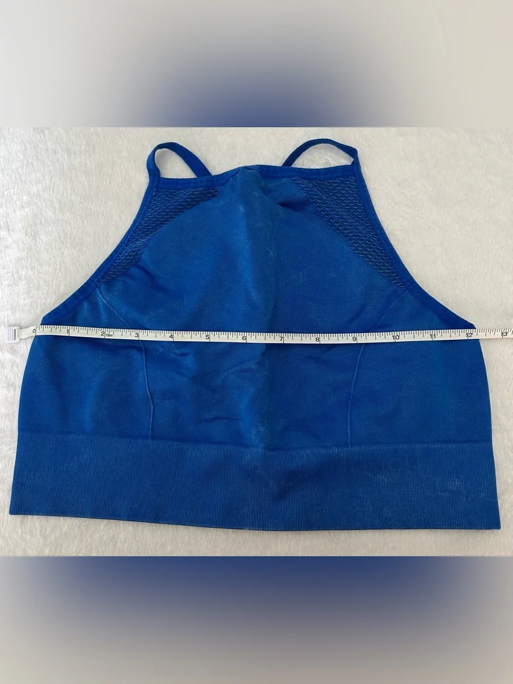Aerie Sz large Electric Blue High-Neck Sports Bra